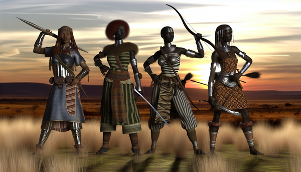 Historic Women Warriors and Fighters in Africa